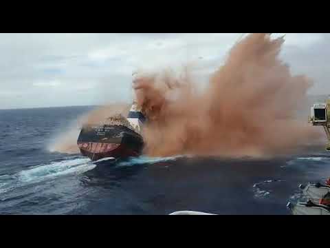 Ship sinking extremely fast