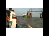 Small ship sinking in Indian waters